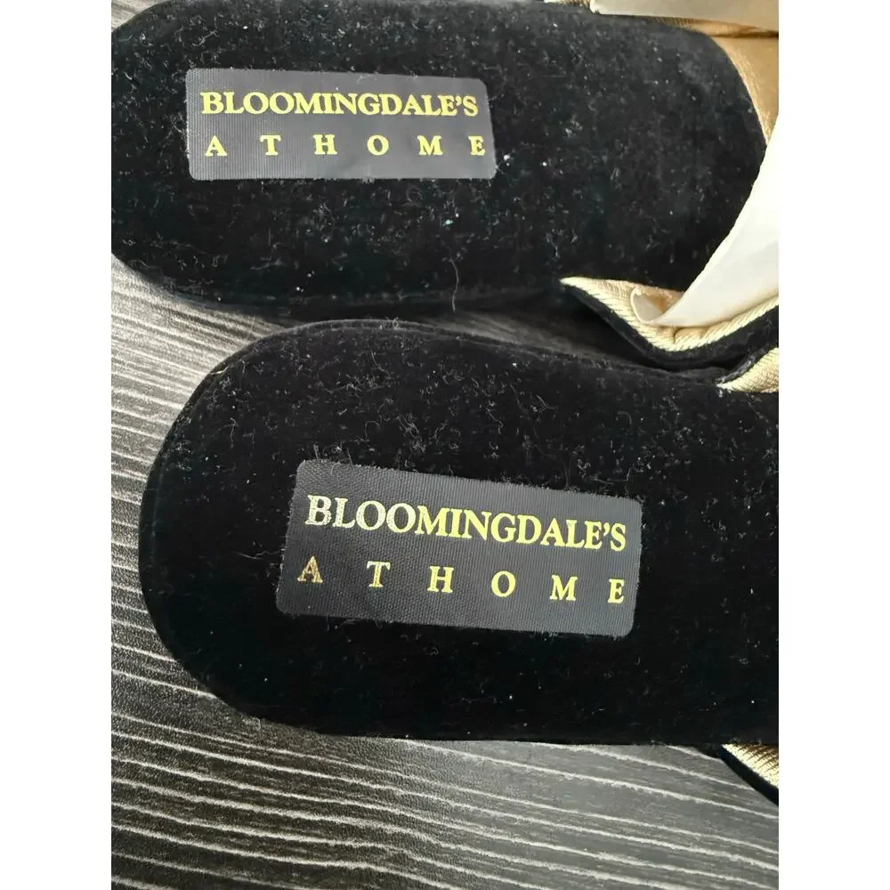 NWOT Bloomingdale's At Home Menorah Design Slippers Sz. 9 - Picture 2 of 7